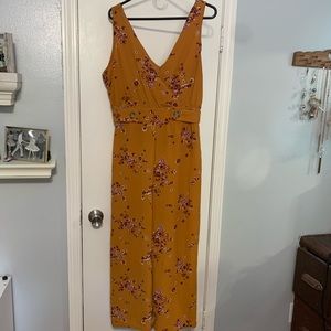 Xhileration Women’s Large Floral Jumpsuit